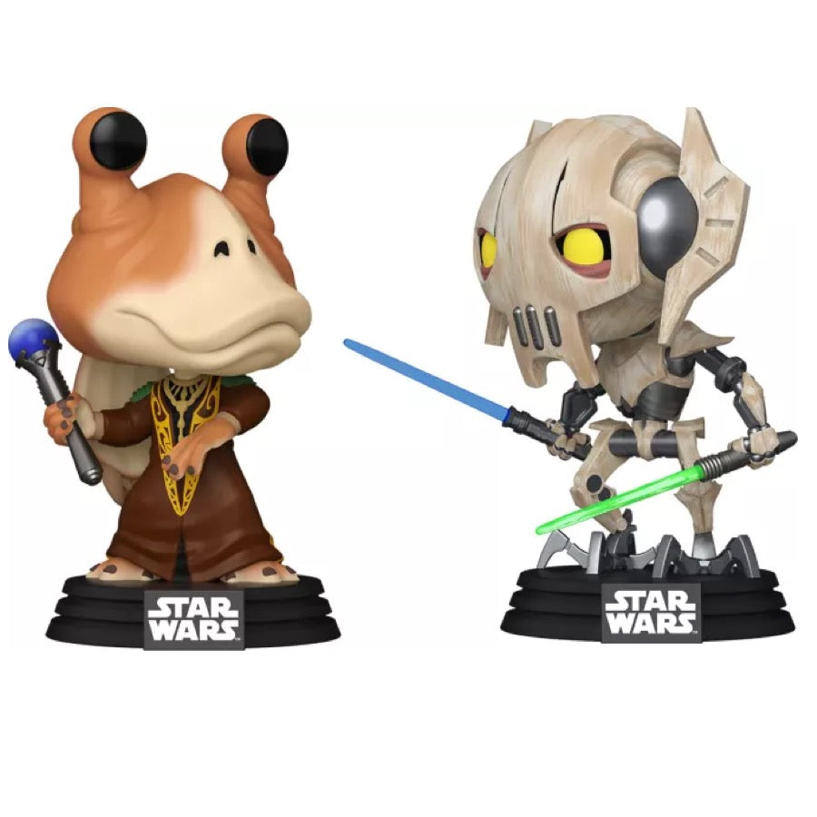 Funko Pop! Star Wars - Jar Jar Binks Vs General Grievous 2 Pack (Gamestop Exclusive)