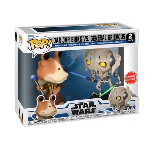 Funko Pop! Star Wars - Jar Jar Binks Vs General Grievous 2 Pack (Gamestop Exclusive)