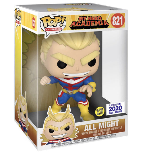 Funko Pop! My Hero Academia !Abimé! All Might 10 inch Glow In The Dark 821 (Funimation 2021 Exclusive)