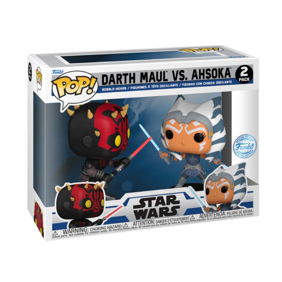 Funko Pop! Star Wars- Darth Maul Vs Ahsoka 2 Pack (Special Edition)