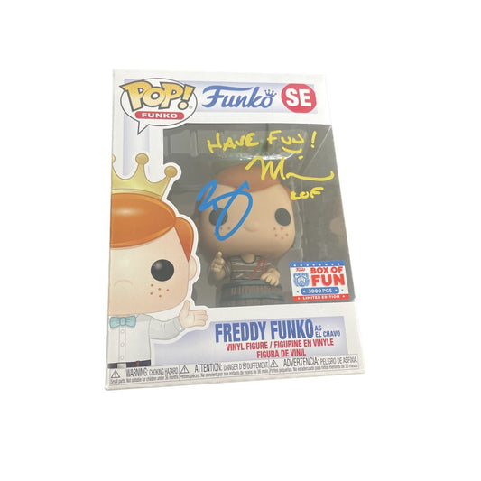 Funko Pop! Freddy funko as El Chavo SIGNED 2019 Box Of Fun (Limited 3.000pcs)