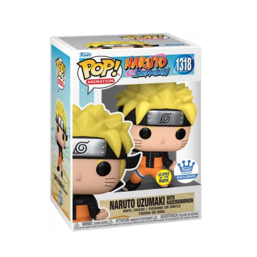 Funko Pop! Naruto - Naruto Uzumaki with Rasenshuriken - Glow in the Dark 1318  (Funko Exclusive)