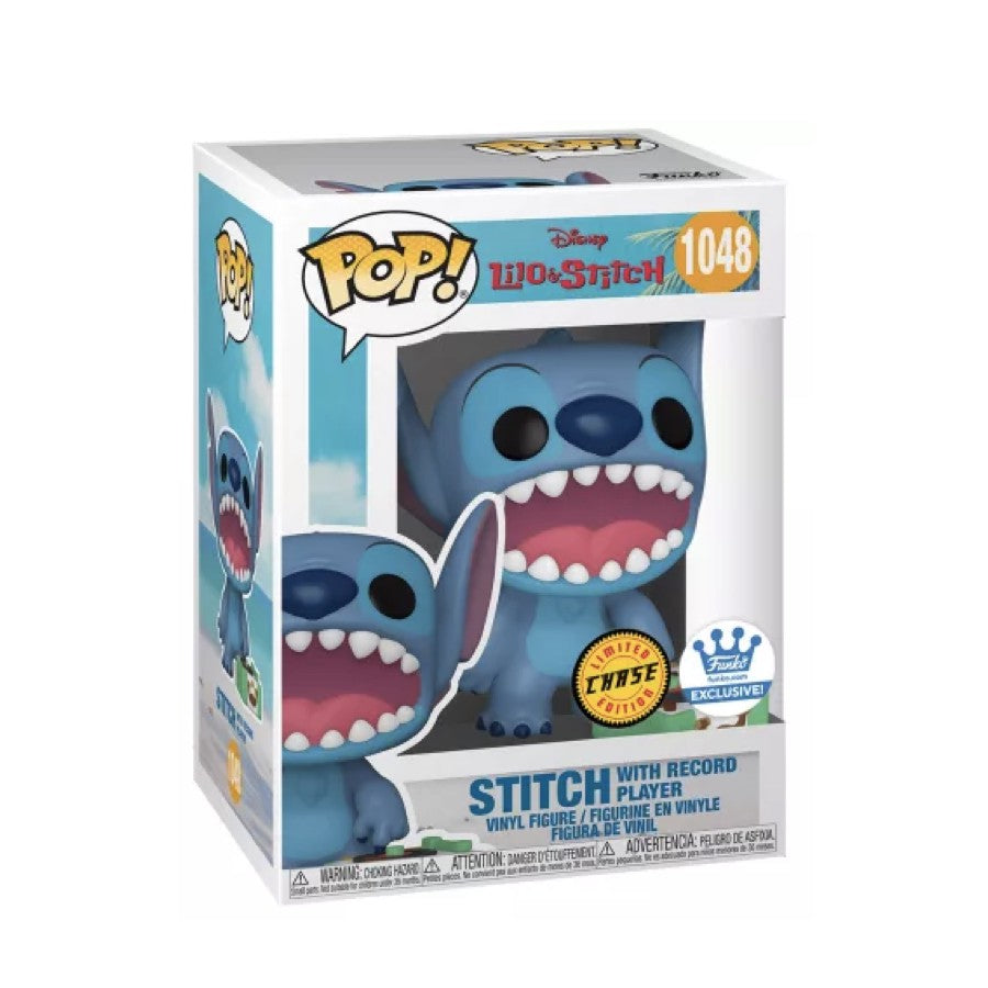 Funko Pop! Disney - Stitch with record Player Chase 1048 (Funko Exclusive)