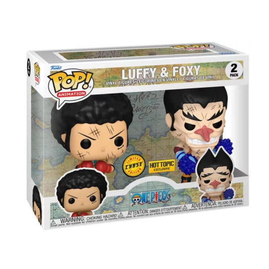 Funko Pop! One Piece - Luffy & Foxy 2 Pack Chase ( Hot Topic Exclusive)