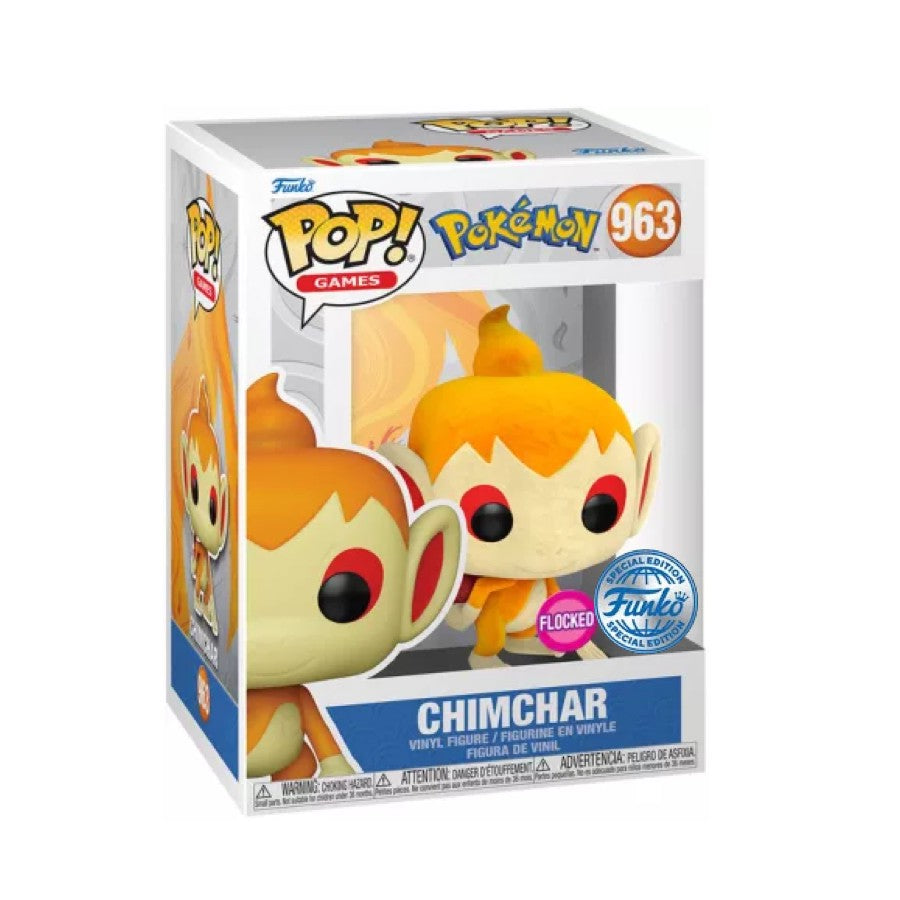 Funko Pop! Pokemon - Chimchar 963 Flocked (Special Edition)