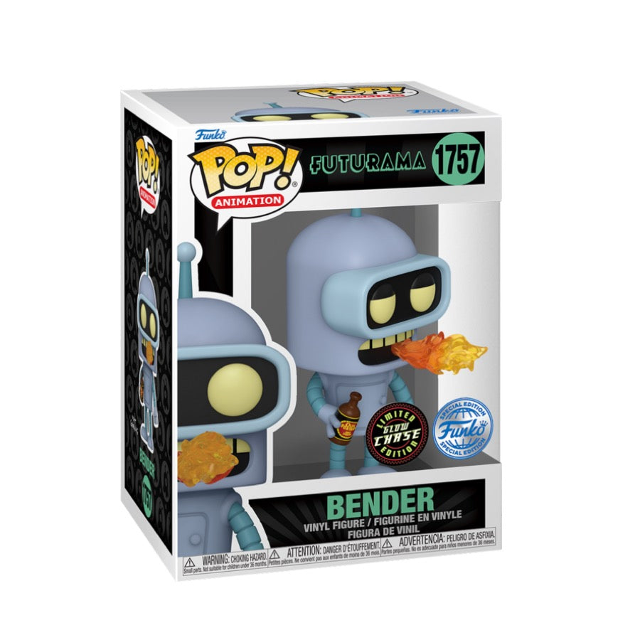 Funko Pop! Futurama - Bender Glow In The Dark Chase ( Special Edition)