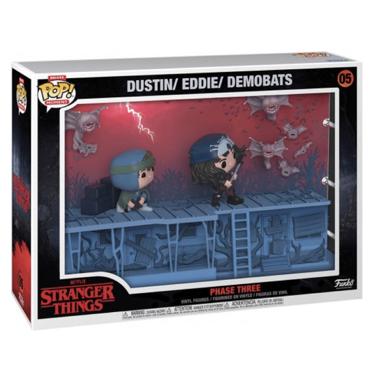 Funko Pop! Stranger things - Phase Tree Eddie Dustin & Demo Bat