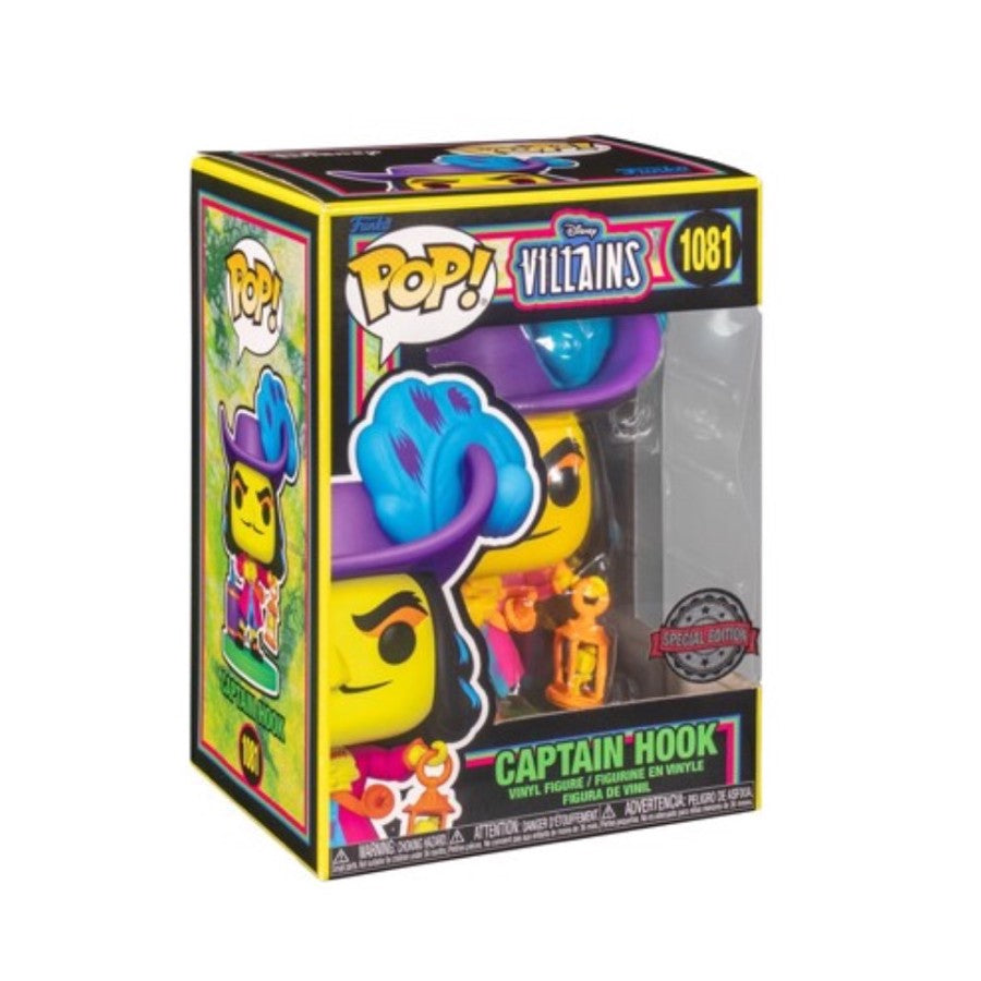 Funko Pop! Disney Villains 1081 Captain Hook blacklight  (Special Edition)