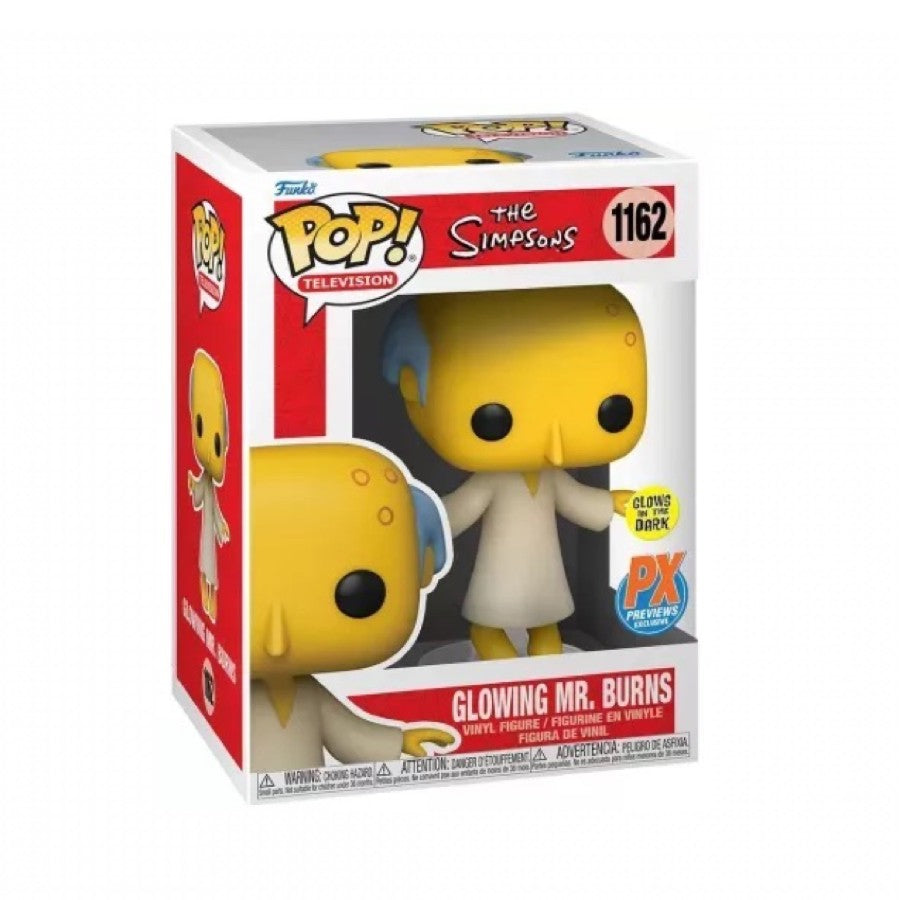 Funko Pop! The Simpsons - Glowing Mr. Burns Glow In The Dark 1162 ( Px Exclusive)