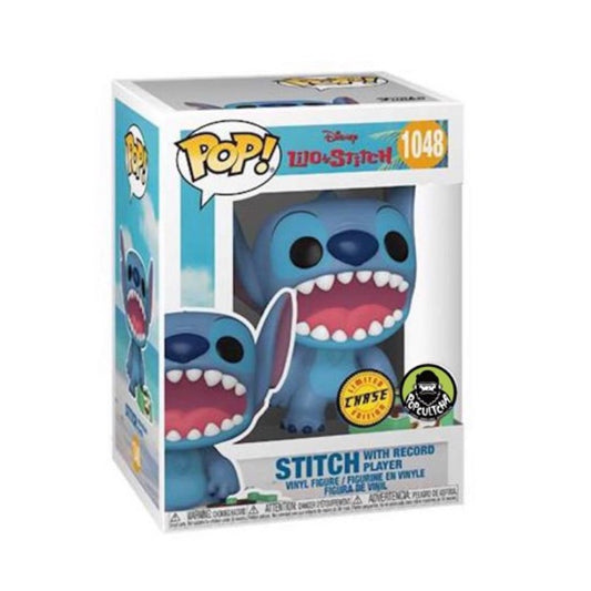 Funko Pop! Disney - Stitch with record Player Chase 1048 (Exclusive Popcultcha)