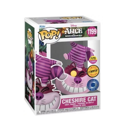 Funko Pop! Disney - Cheshire Cat 1199 Chase Glow In The Dark Flocked (Pop In A Box)