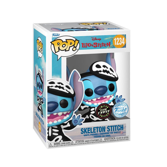 Funko Pop! Lilo & Stitch - Skeleton Stitch 1234  Chase Glow In the Dark ( Spécial édition)