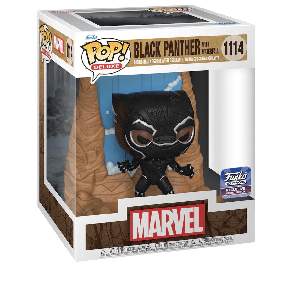 Funko Pop! Marvel - Black Panther with Waterfall  6" ( Funko Hollywood Exclusive) 1114