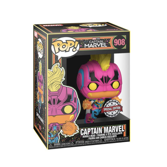 Funko Pop! Marvel - Captain Marvel Blacklight 908 (Special Edition)