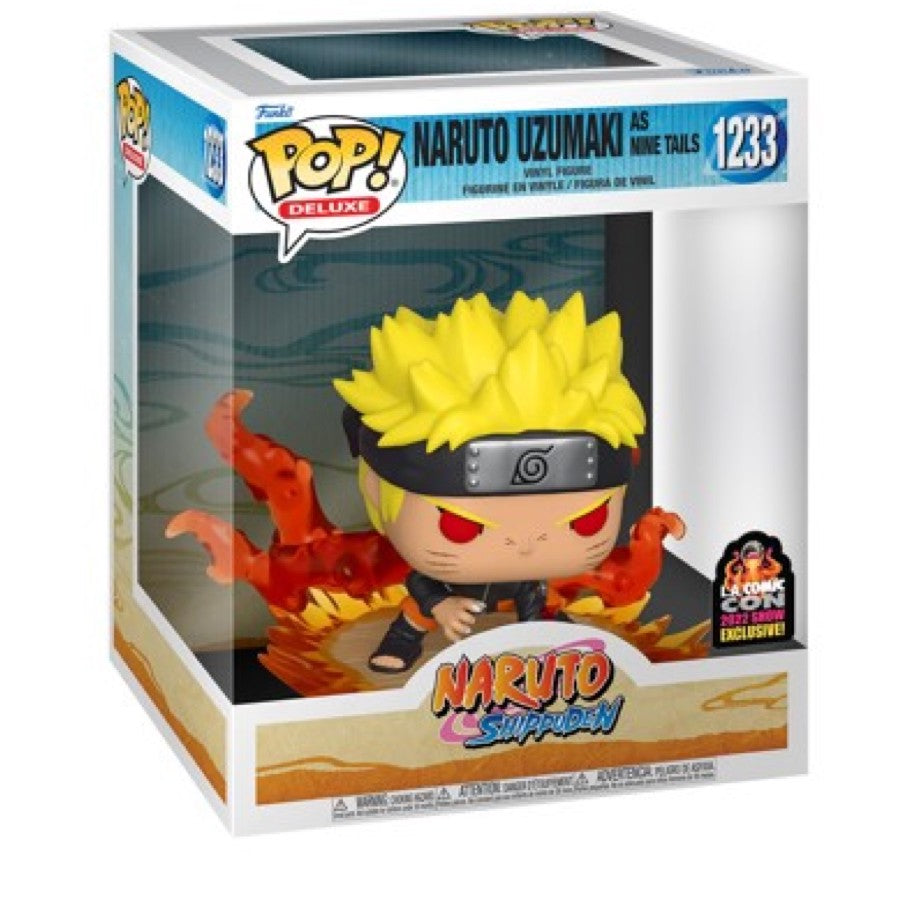 Funko Pop! Naruto Shippuden Naruto Uzumaki as nine tails 1233 LA Comic Con 2022 Show Exclusive