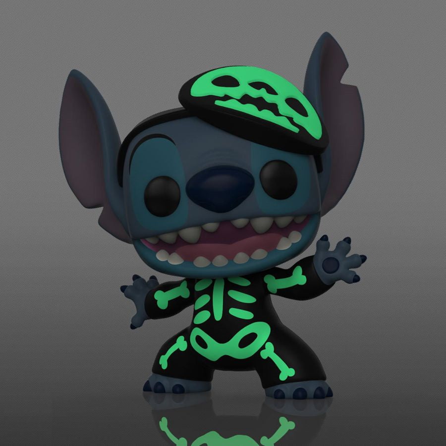 Funko Pop! Lilo & Stitch - Skeleton Stitch 1234  Chase Glow In the Dark ( Spécial édition)